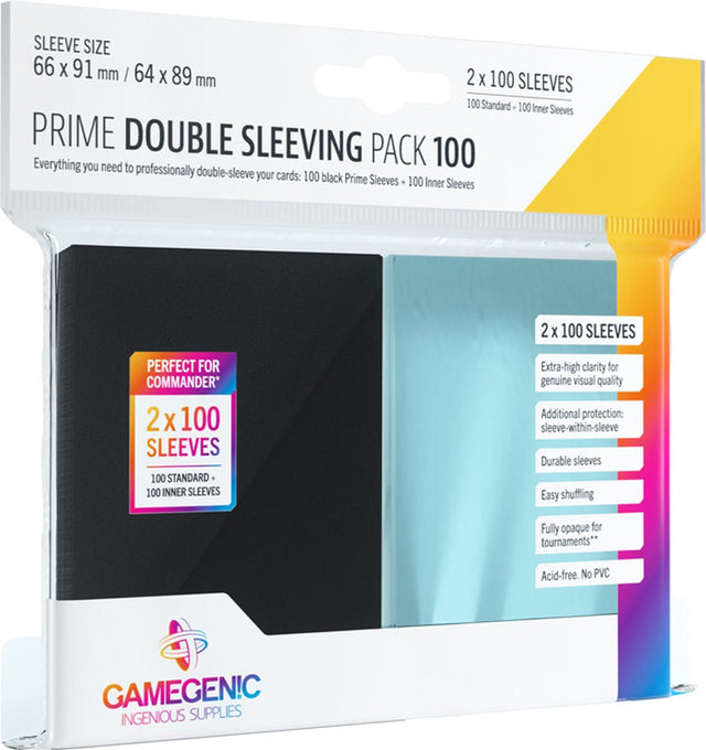 Pakiet podwójnych rękawów Gamegenic Prime 100