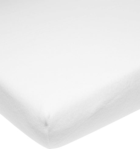 Łóżko dziecięce Meyco Baby Uni Molton Stretch - białe - 70x140 150cm