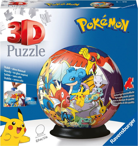 Puzzle Ball Pokémon Ravensburger, 72 szt.