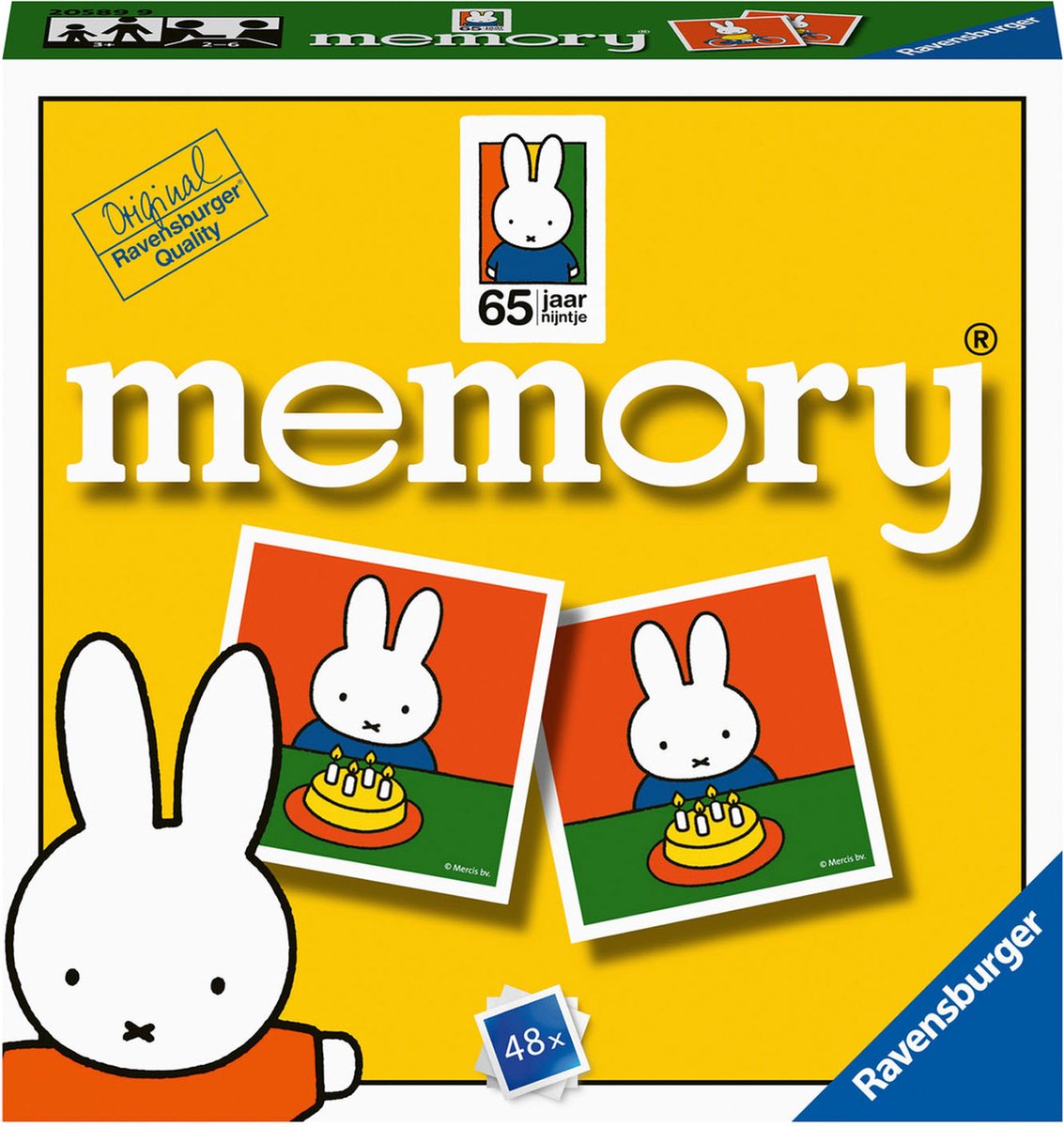 Memory ravensburger mini ® - Miffy - gra karciana - dla małych i dużych