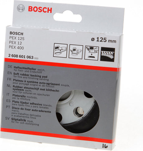 Akcesoria Bosch płyta szlifierska miękka, 125 mm 1 szt. - 2608601063