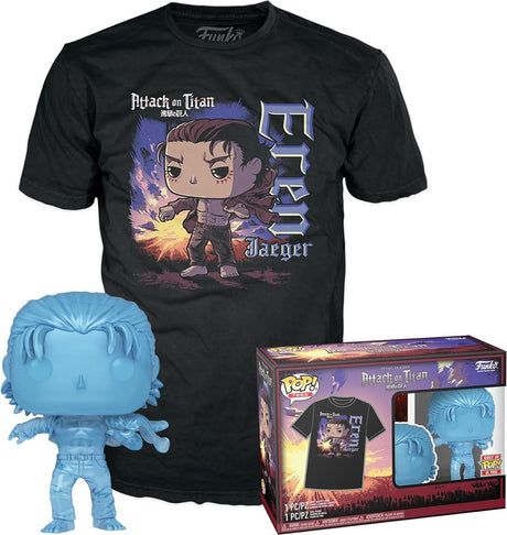 Funko-pop! animacja pudełka na tee: Atak Tytanów - Eren Jeager #1321 rozmiar m