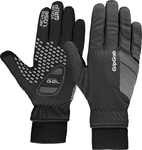Gripgrab - wiatroszczelne zimowe rękawiczki rowerowe Ride z wyściółką, termiczne rękawiczki rowerowe - czarny - unisex - rozmiar xs