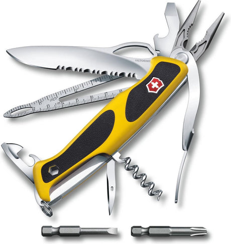 Scyzoryk Victorinox - żeglarz z uchwytem Ranger - 21 funkcji - żółty+miękki