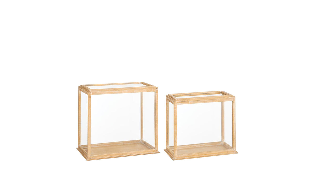 Abi knet bruin set van 2 fsc 100% - l53xb30xh48cm
