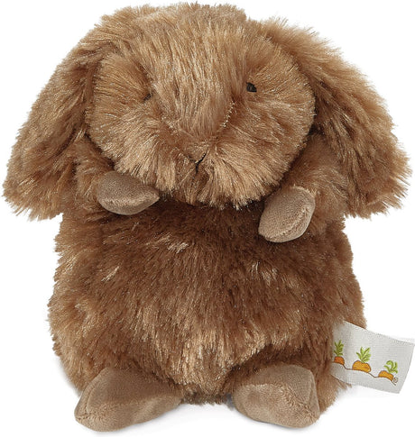 Bunnies by the Bay wee pluszowy królik - wypchane zwierzę - haftowane detale - 18 cm - brązowy