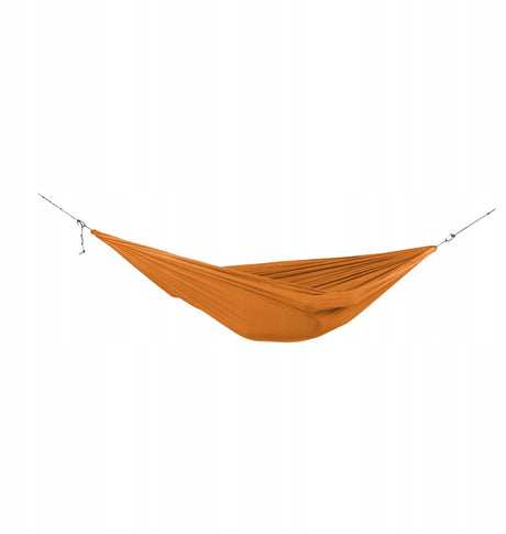 Bilet na księżyc - hamak - hamak domowy terakota pomarańczowa (320 × 230 cm. tkanina premium z karabinkami 10 węzłów. rękawy hamakowe z lin)