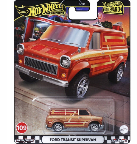 Bulwar premium Hot Wheels - supervan Ford Transit - pojazd zabawkowy