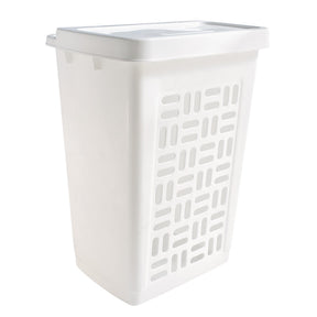 Podstawowy pojemnik na pranie Sunware 60 litrów, biały plastik, 44,5x33x60cm