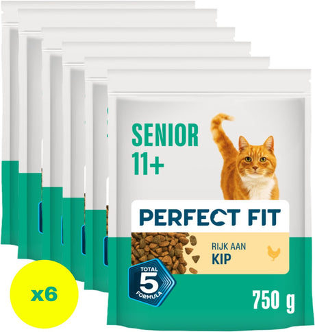 Idealnie dopasowana karma dla kota - senior 11+ - kurczak - 6x750g