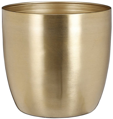 Mica decorations alano bloempot - h19 x ø20 cm - metaal - goud