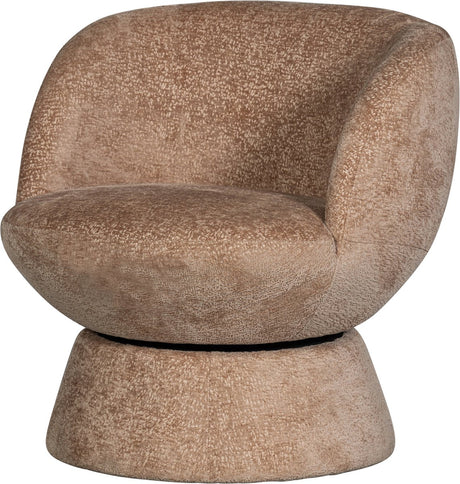 Fotel obrotowy Woood shuffle - poliester - naturalny - 72x73x71