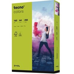 Papier kolorowy tecno a4 160 g m² zielony 250 ark