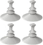 Proplus set van 4 zuignapbevestigingen voor raamisolatie – voor fiat ducato, peugeot boxer en citroën jumper x290 – geschikt voor sets 610687-610691 – grijs