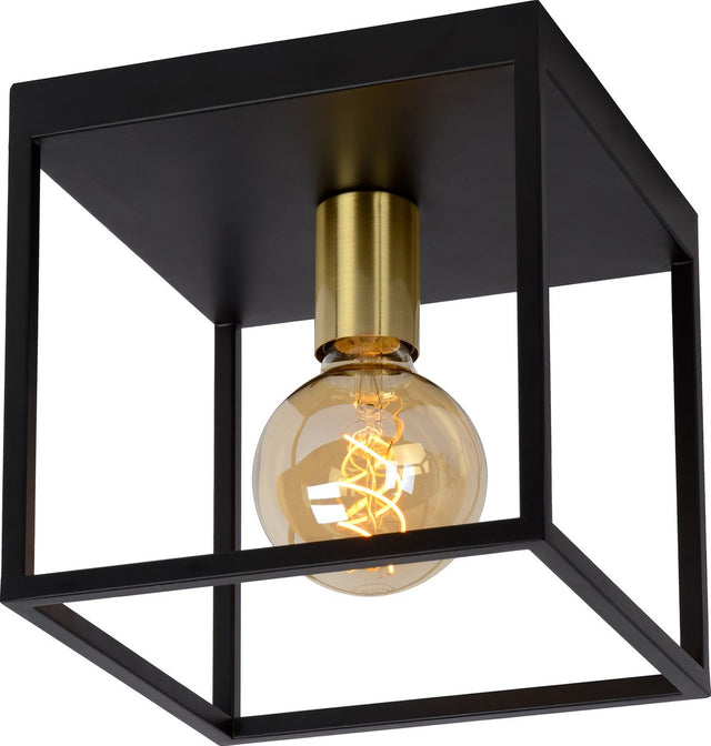 Lucide ruben - lampa sufitowa (lampa sufitowa) - 1xe27 - czarna