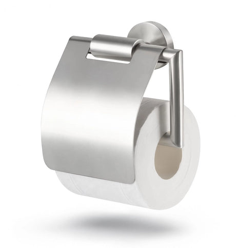 Hush. living hush living - toiletrolhouder met klep - wandmontage - inclusief bevestigingsmateriaal - geborsteld staal - rvs