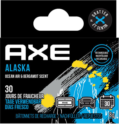 Aluminiowy uchwyt na odświeżacz powietrza Axe Alaska czarny 2 sztuki
