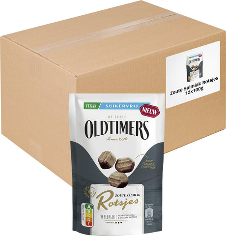 Zabytkowe samochody oldtimer sal amoniak rocks torebka bez cukru (12x 100 gr)
