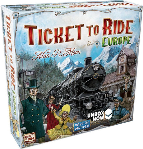 Days of Wonder Ticket to Ride Europe – holenderska gra planszowa – strategiczna gra planszowa dla przyjaciół rodziny