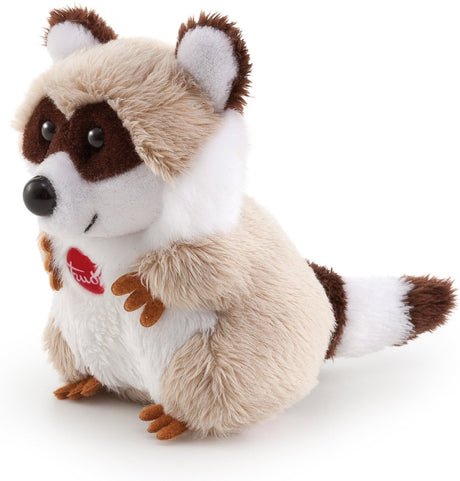 Trudi - sweet collection cuddly toy raccoon 9 cm - handmade in Italy - soft plush - cuddly toy for boys and girls - beige brown - 7x8x9 cm size xxs