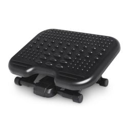 Regulowany podnóżek Kensington z masażem podeszwy - ergonomiczny kształt - czarny