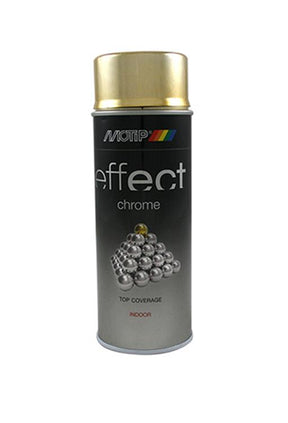 Motip 1032385 - 302603 efekt dekoracyjny lakier chromowy złoty 400 ml | 1 szt