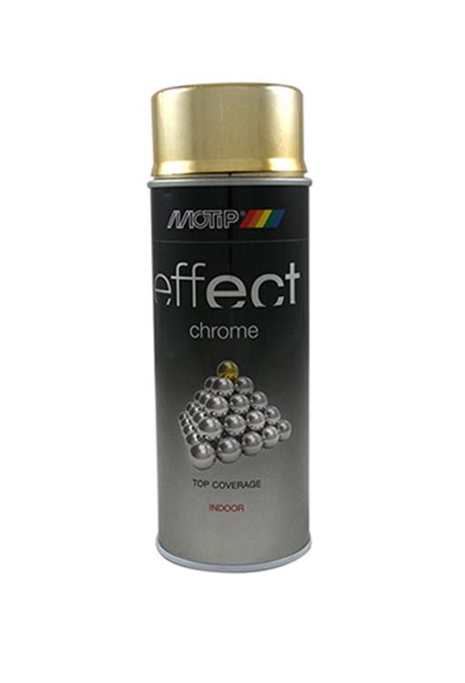 Motip 1032385 - 302603 efekt dekoracyjny lakier chromowy złoty 400 ml | 1 szt
