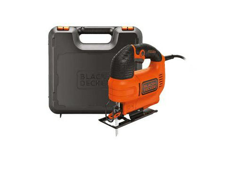 Wyrzynarka Black+decker 520W. proste cięcia. łuki i skosy pod kątem 45°. zmienna prędkość - ks701ek-qs