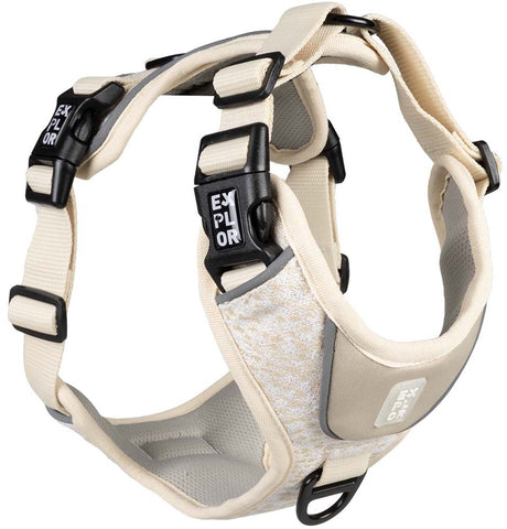 Explor Duvoplus Ultimate Fit Szelki bez ciągnięcia dla psów XL-52-66cm-71-104cm Antyczna biel