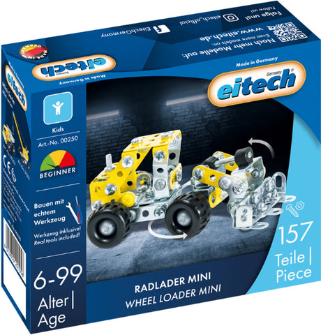 Pudełko konstrukcyjne Eitech ® – zestaw konstrukcyjny z mini łopatą – 157 elementów – metalowy zestaw konstrukcyjny z narzędziami – zabawki konstrukcyjne – od 6 lat