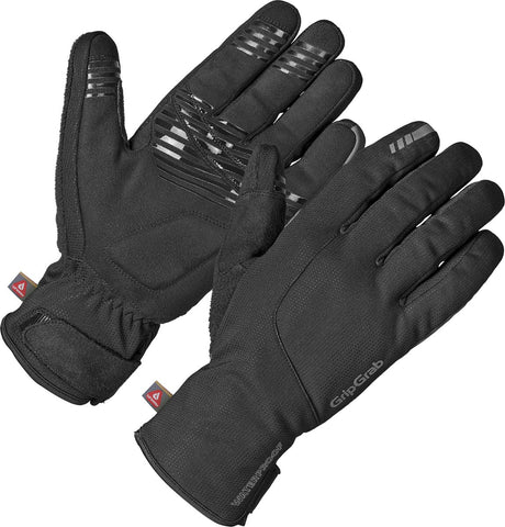 Gripgrab - polaris 2 wodoodporne zimowe rękawiczki rowerowe primaloft - czarne - unisex