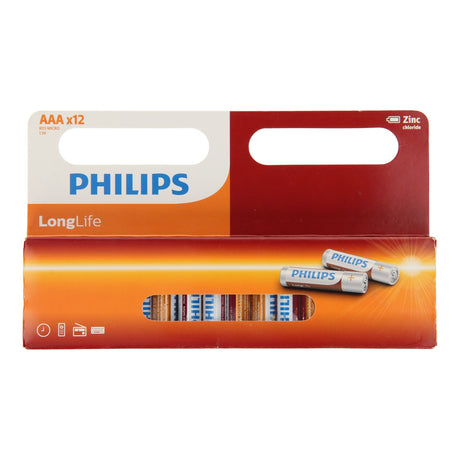 Bateria cynkowa Philips Longlife aaa r03, 12 szt.
