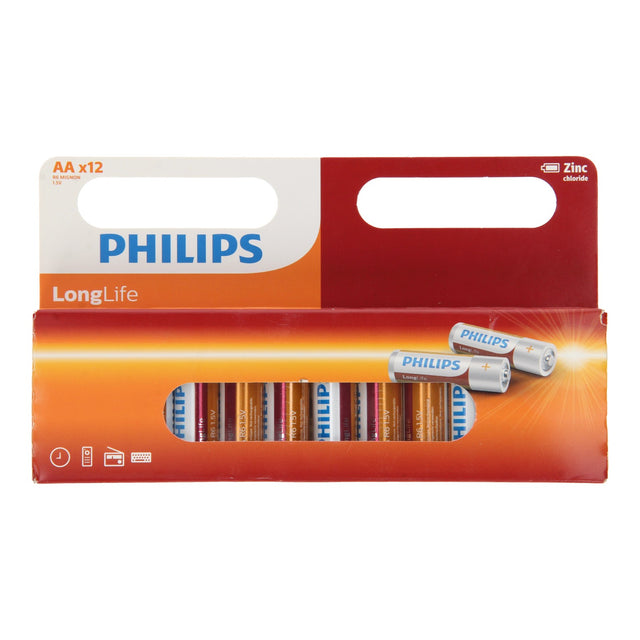 Philips Longlife Battery Cynk AA R6, 12st.