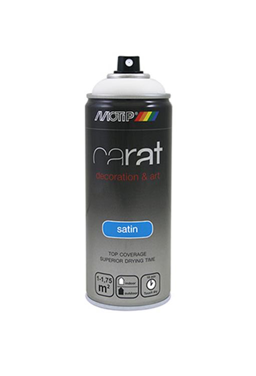 Motip 1054620 - 08055 karatowy satynowy czysty biały 400 ml | 1 szt