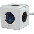 Listwa zasilająca Allocacoc Powercube Monitor biało-szara