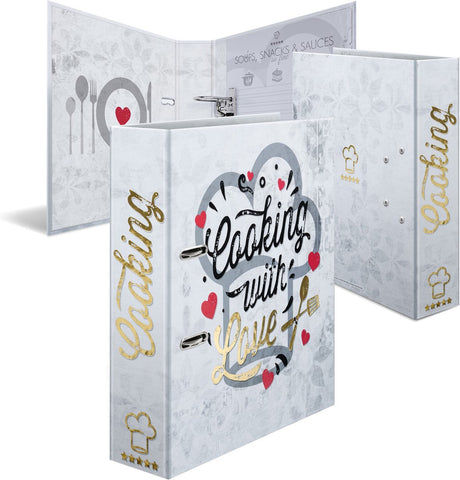 Herma rezeptordner cooking with love a4