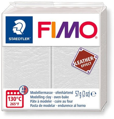 Staedtler fimo, utwardzana w piecu glina modelarska z efektem skóry, standardowy blok 57 g - oliwkowa