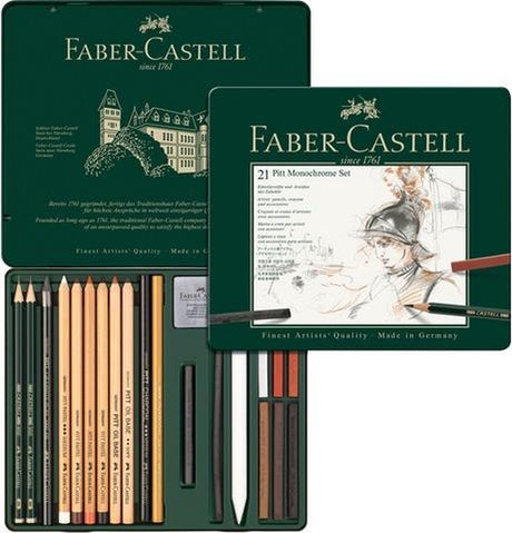 Zestaw monochromatyczny Faber-castell Pitt - 21 elementów - fc-112976
