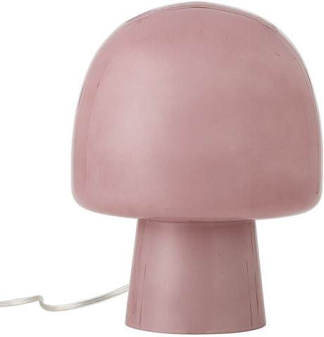 Lampa stołowa Bloomingville ze szkła, w kolorze niełuskanego różu