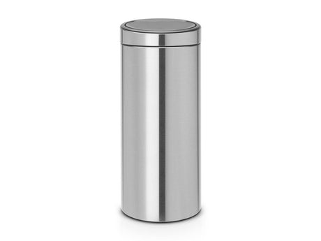 Kosz na śmieci Brabantia Touch Bin - 30 litrów - stal matowa, odporna na odciski palców