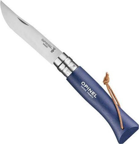 Opinel - scyzoryk - nr. 08 - colorama - ciemnoniebieski