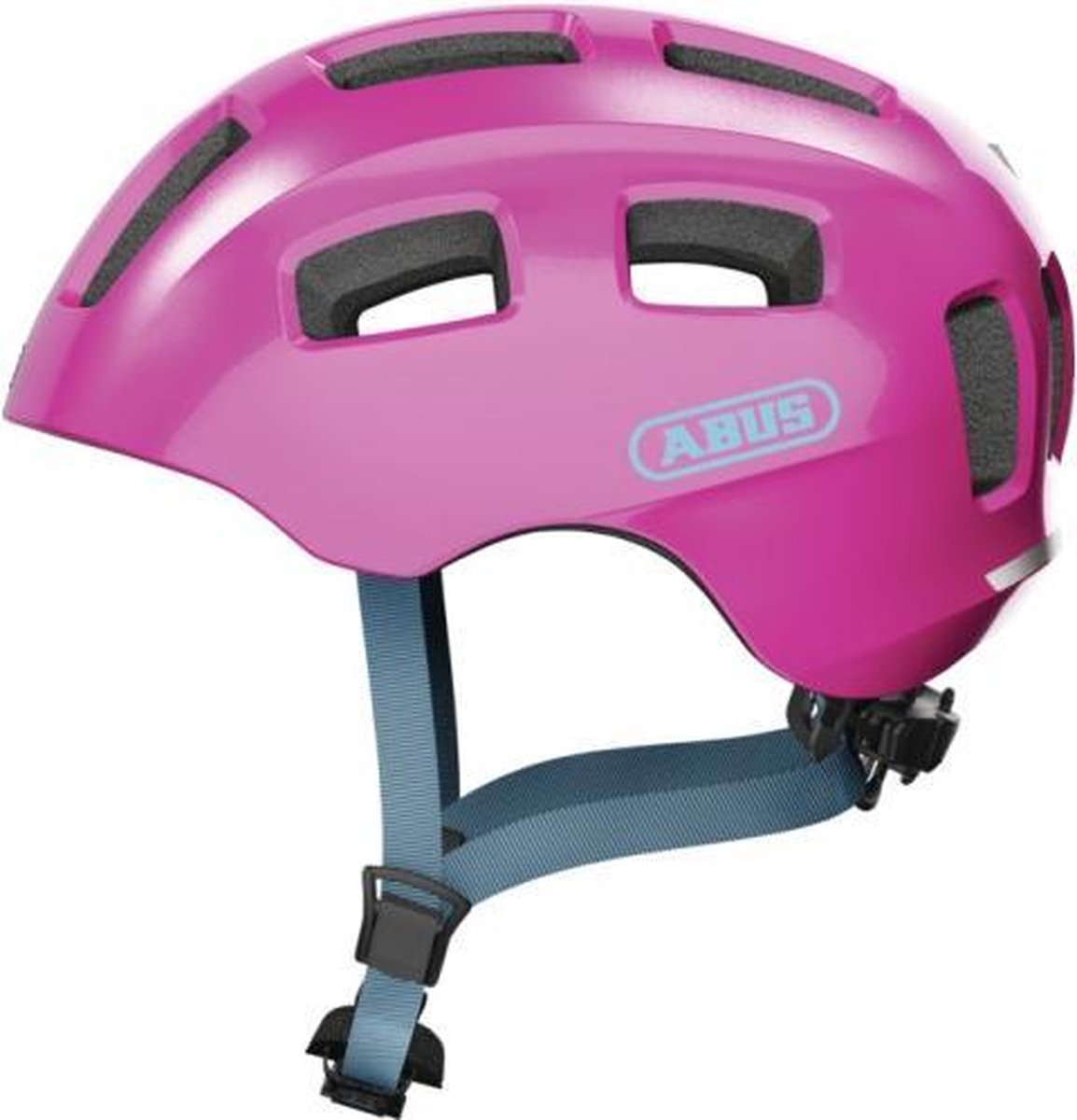 Kask rowerowy Abus youn-i 2.0 musujący różowy s - 48-54 cm - różowy - nadaje się do użytku na rowerach elektrycznych - rowerach miejskich - 240 g