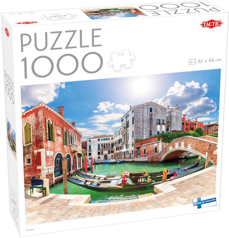 Taktyka Wenecja – puzzle – 1000 elementów – romantyczne kanały weneckie – gondole i zabytkowa architektura – wysoka skandynawska jakość