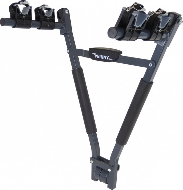 Nośnik rowerowy łatwy 30 kg 2 stalowy rower czarny