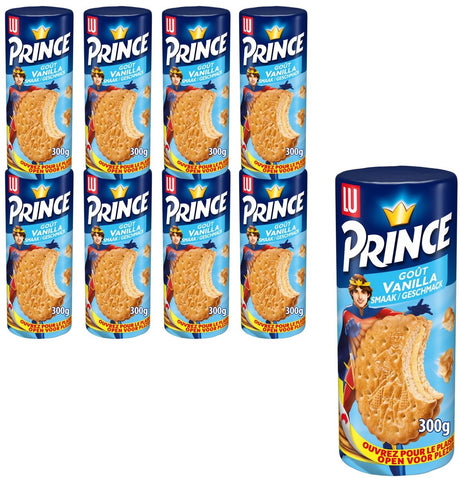 Lu Prince Ciasteczka waniliowe z nadzieniem 8 x 300 g - ciasteczko w podróży - kawa - herbata - praca - wywar
