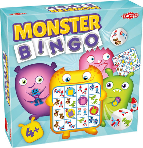 Taktyczne bingo potworów - gra planszowa - bingo - bingo dla dzieci z potworami - kolorowe i ekscytujące - gra rodzinna - 2 do 4 graczy - od 4 lat