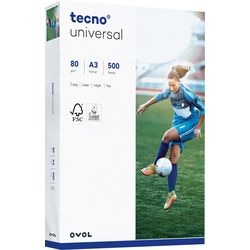 Papier do kopiowania tecno uniwersalny 2100011550 a3 80 g m² biały 500 arkuszy