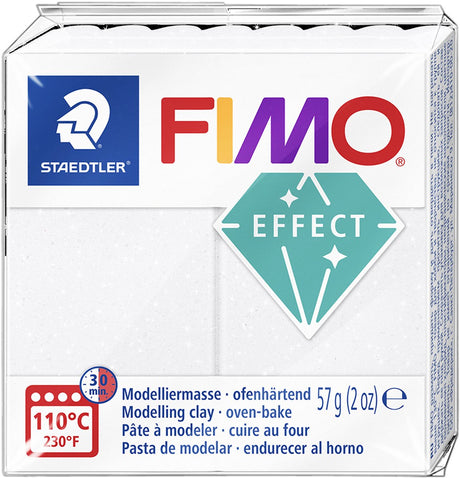 Fimo Effect Masa modelarska utwardzana w piecu, standardowy blok 57 g - galaxy blue