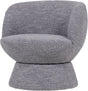 Woood shuffle draaifauteuil - melange - grijs - 72x73x71