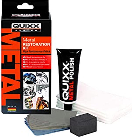 Zestaw do renowacji metalu Quixx, 18 elementów